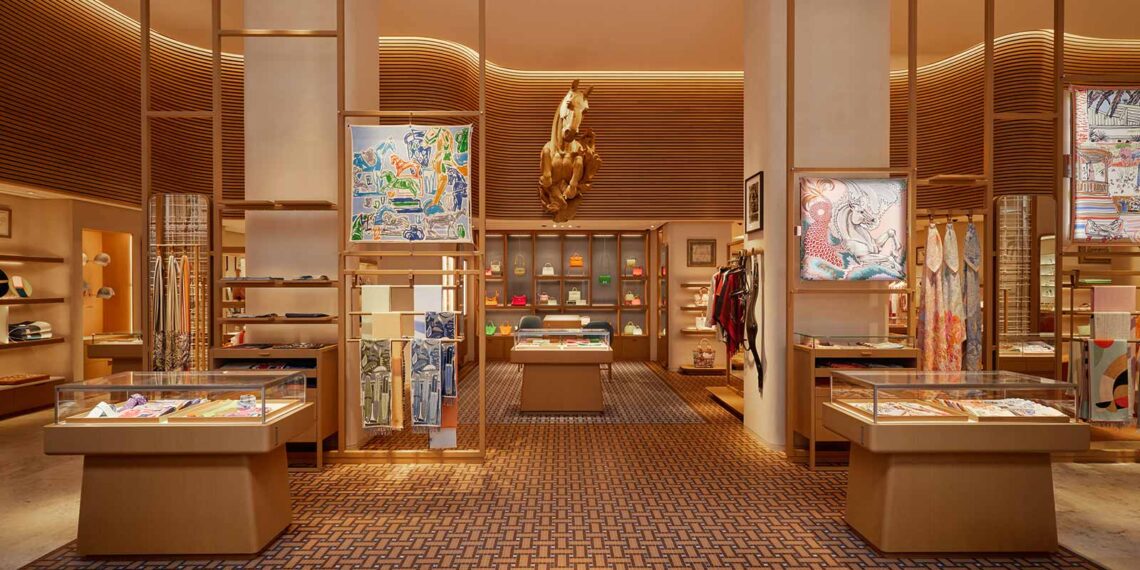 Hermès ankert am Neuen Wall 43 in Hamburg